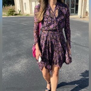 Ralph Lauren purple floral dress